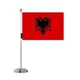 Drapeau bureau albanie en polyester - pixelforma