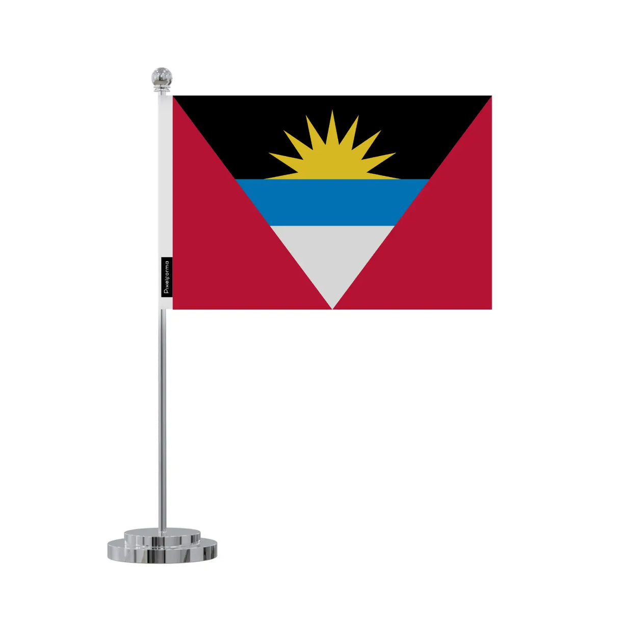 Drapeau bureau antigua-et-barbuda en polyester - pixelforma