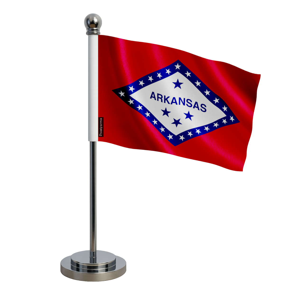 Drapeau bureau arkansas en polyester - pixelforma
