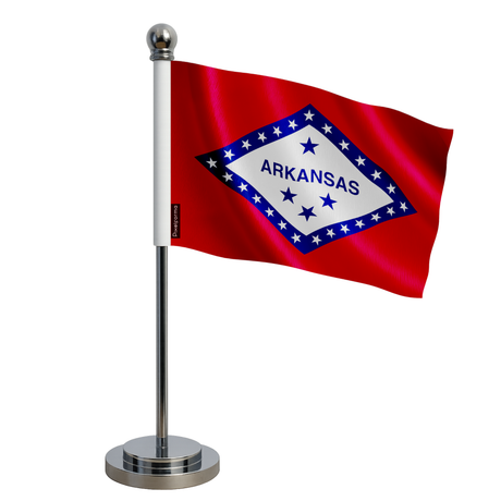 Drapeau bureau arkansas en polyester - pixelforma