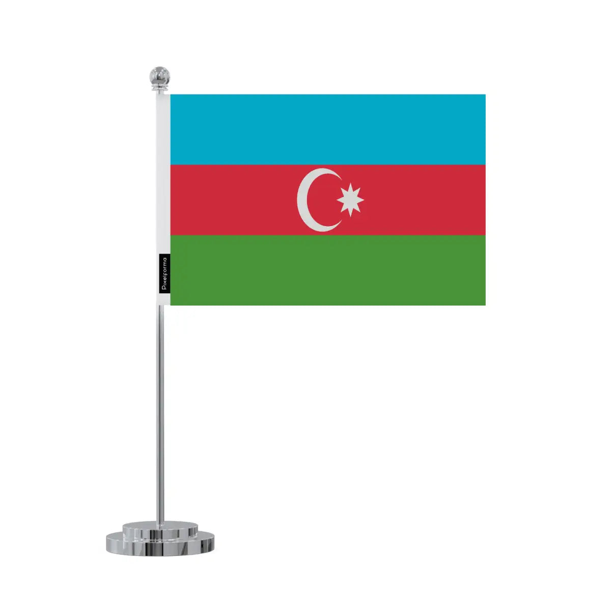 Drapeau bureau azerbaïdjan en polyester - pixelforma