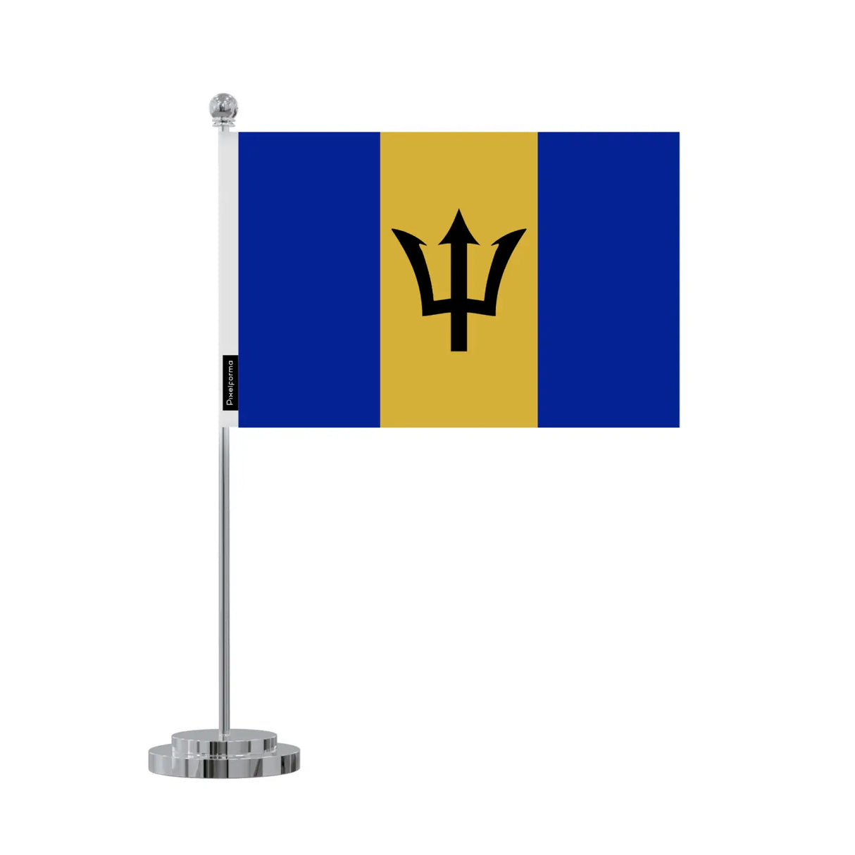 Drapeau bureau barbade en polyester - pixelforma