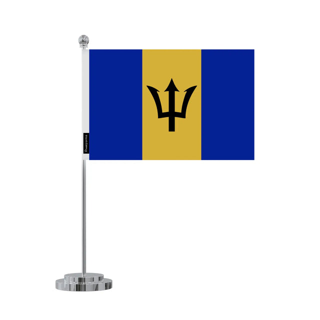 Drapeau bureau barbade en polyester - pixelforma