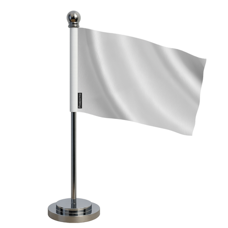 Drapeau bureau blanc en polyester - pixelforma