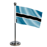 Drapeau bureau botswana en polyester - pixelforma