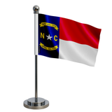 Drapeau bureau caroline du nord en polyester - pixelforma