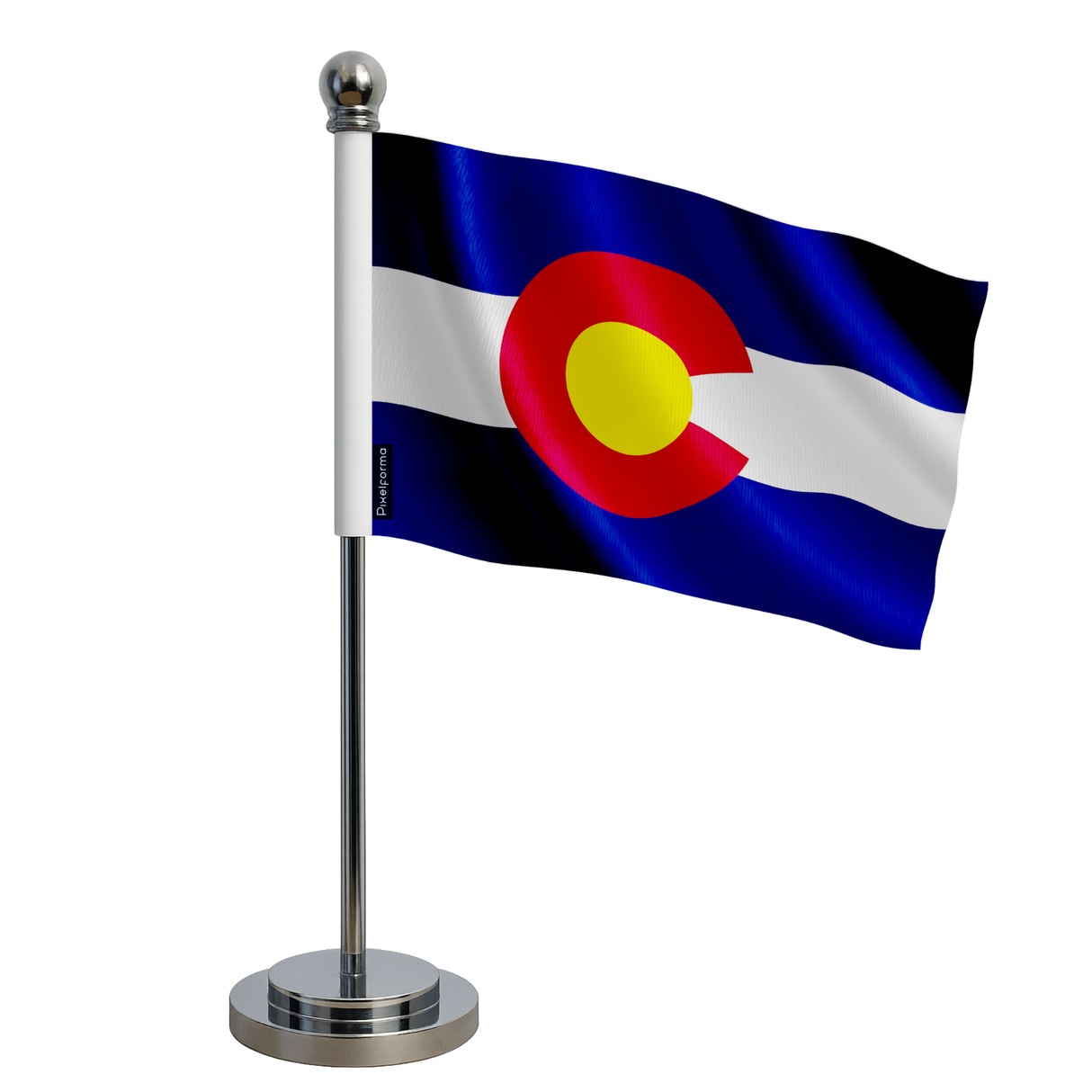 Drapeau bureau colorado en polyester - pixelforma