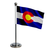 Drapeau bureau colorado en polyester - pixelforma
