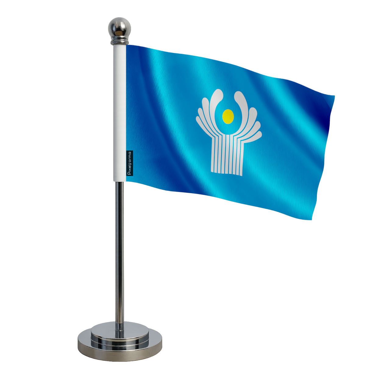 Drapeau bureau communauté des états indépendants en polyester - pixelforma