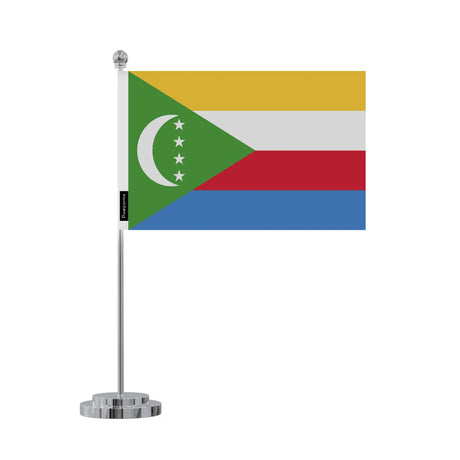 Drapeau bureau comores en polyester - pixelforma