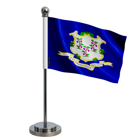Drapeau bureau connecticut en polyester - pixelforma
