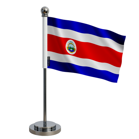 Drapeau bureau costa rica en polyester - pixelforma