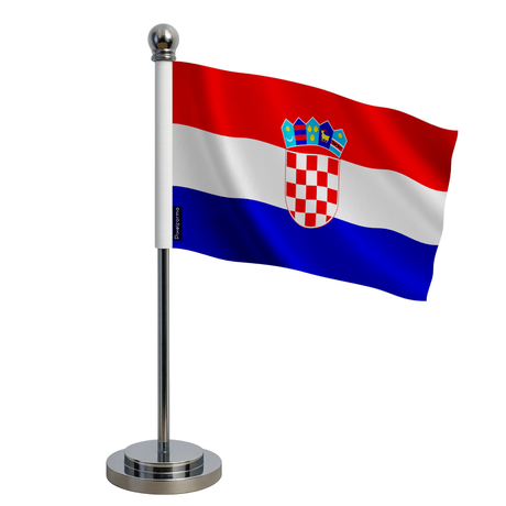 Drapeau bureau croatie en polyester - pixelforma