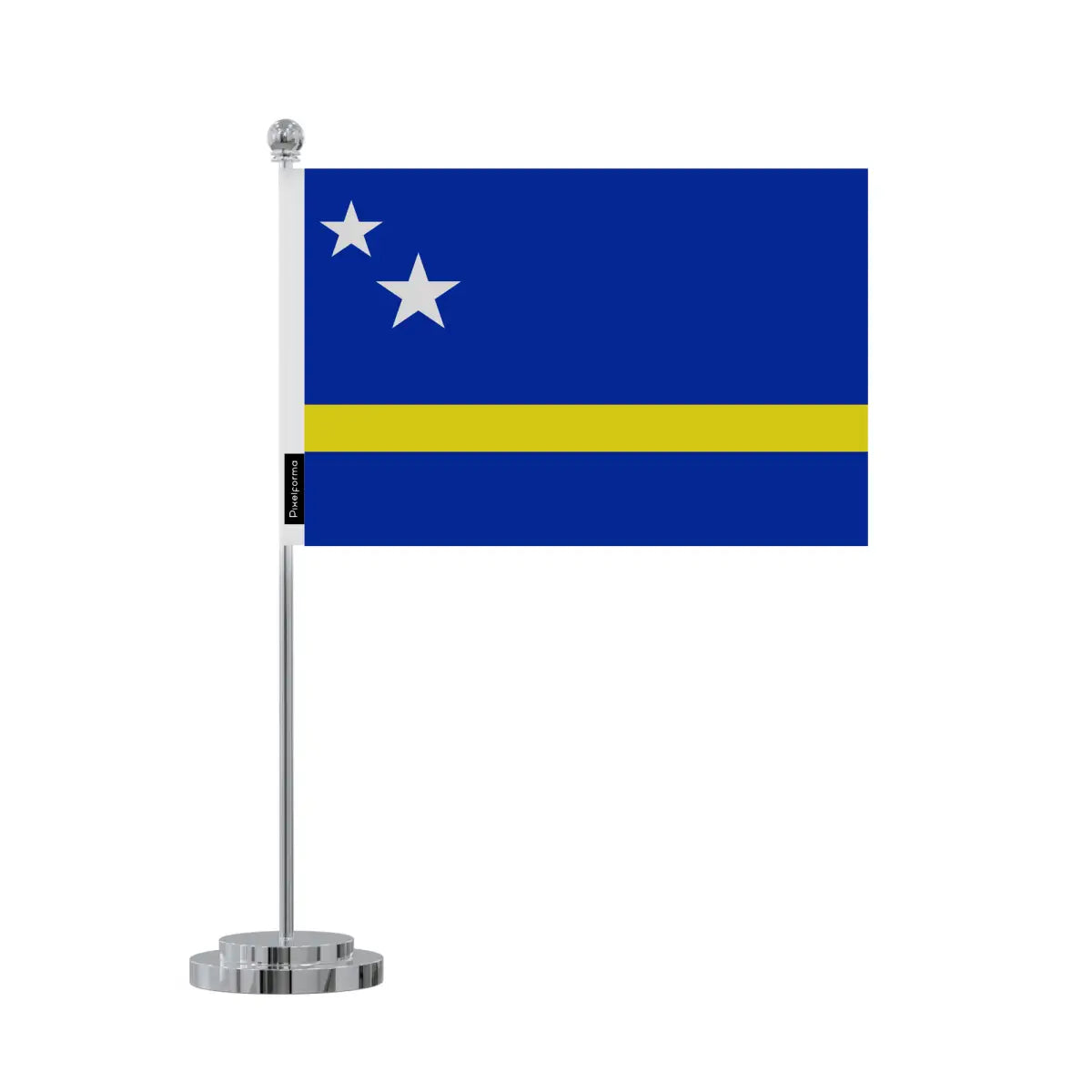 Drapeau bureau Curaçao en Polyester - Pixelforma 