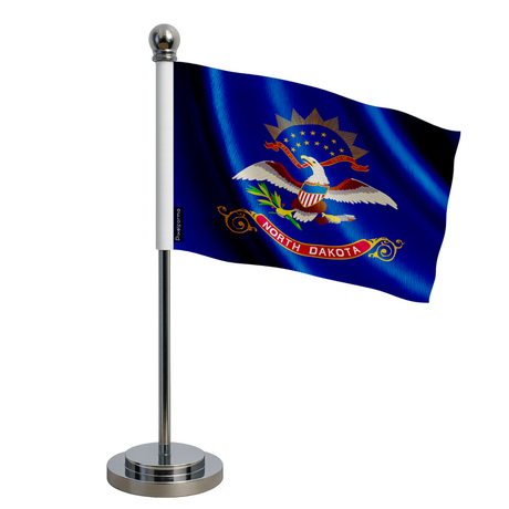 Drapeau bureau dakota du nord en polyester - pixelforma