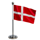 Drapeau bureau danemark en polyester - pixelforma