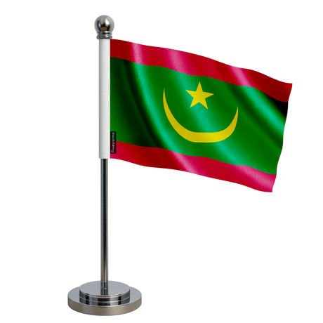 Drapeau bureau de mauritanie en polyester - pixelforma