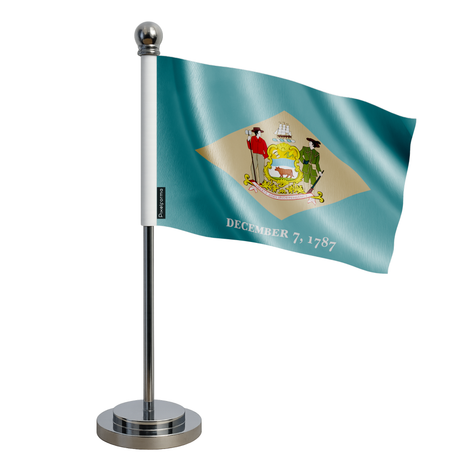 Drapeau bureau delaware en polyester - pixelforma
