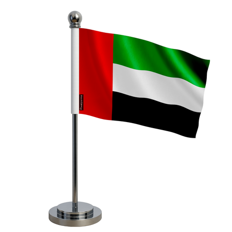 Drapeau bureau émirats arabes unis en polyester - pixelforma