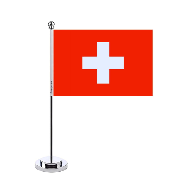 Drapeau bureau et armoiries de la Suisse - Pixelforma