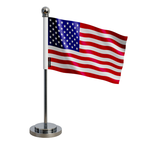 Drapeau bureau états-unis en polyester - pixelforma