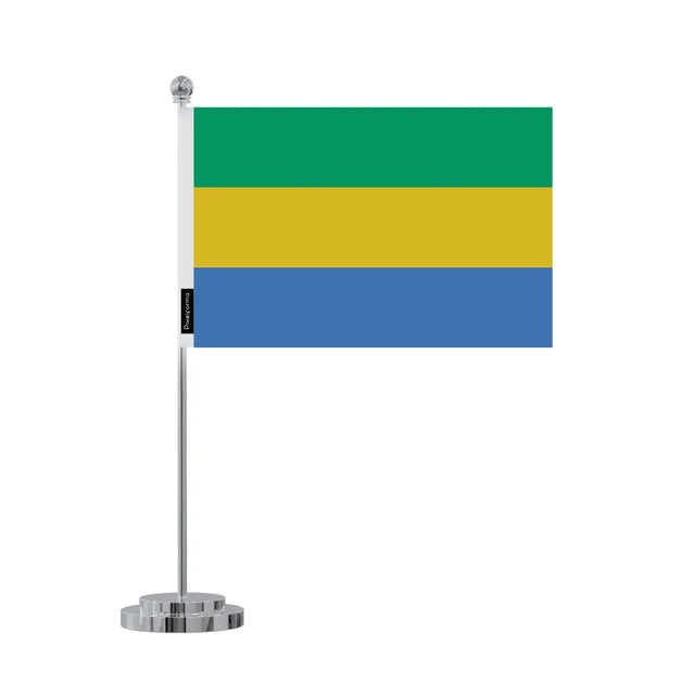 Drapeau bureau gabon en polyester - pixelforma