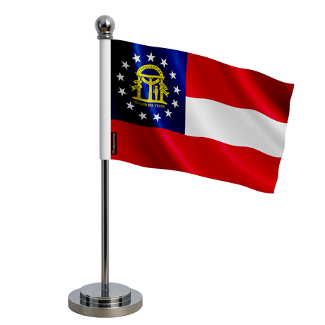 Drapeau bureau géorgie en polyester - pixelforma