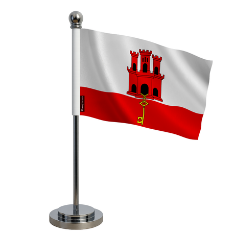 Drapeau bureau gibraltar en polyester - pixelforma