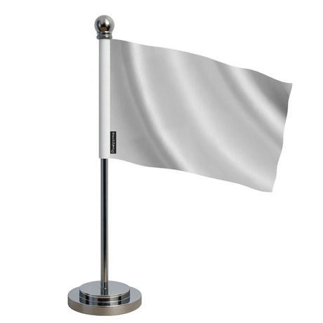 Drapeau bureau gris clair en polyester - pixelforma
