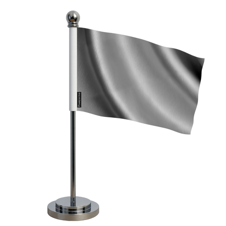 Drapeau bureau gris foncé en polyester - pixelforma