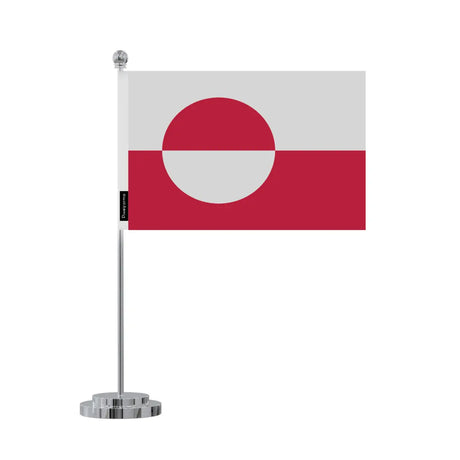 Drapeau bureau groenland en polyester - pixelforma