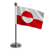 Drapeau bureau groenland en polyester - pixelforma