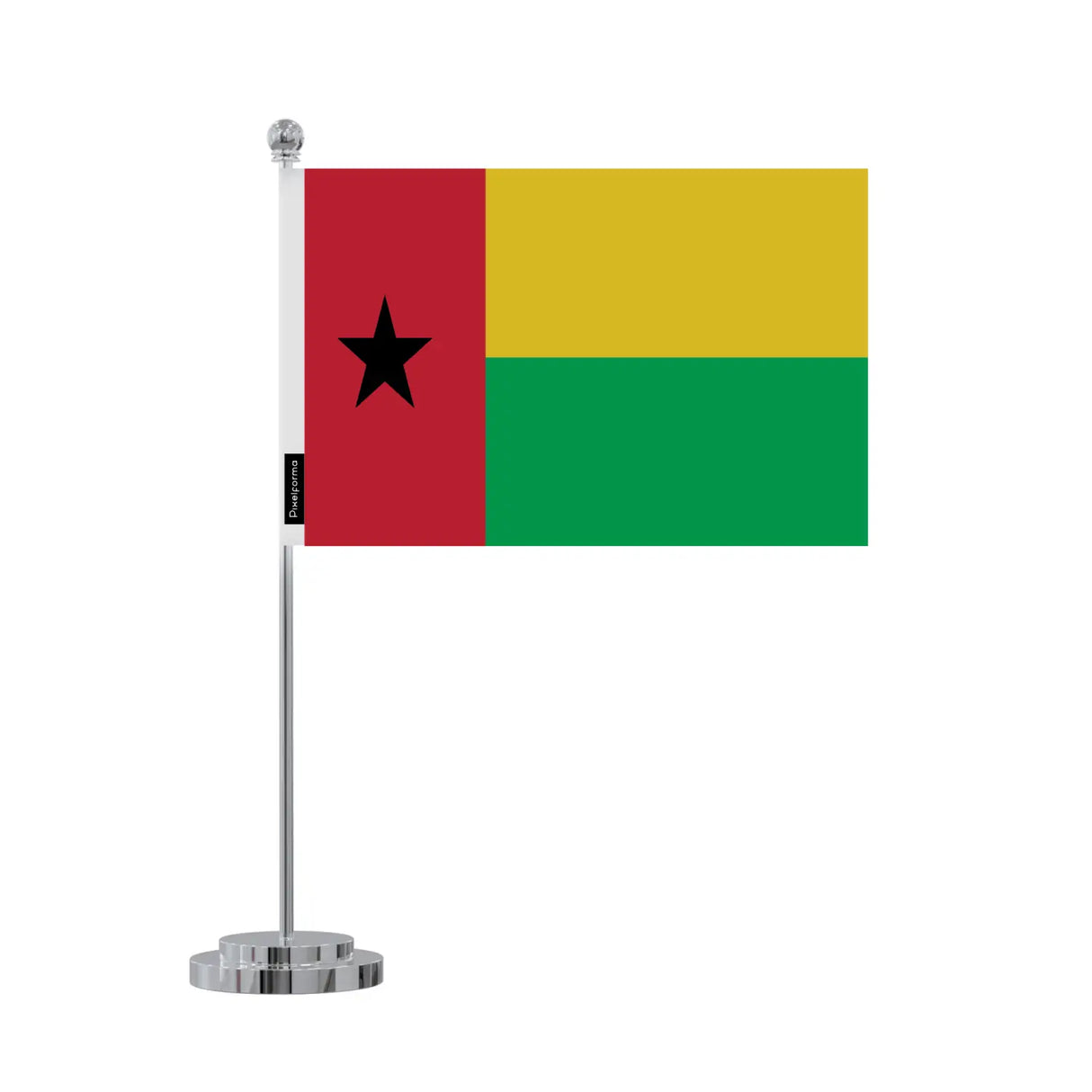 Drapeau bureau guinée-bissau en polyester - pixelforma