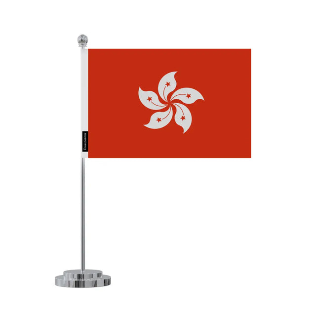 Drapeau bureau Hong Kong en Polyester - Pixelforma 