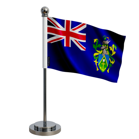 Drapeau bureau îles pitcairn en polyester - pixelforma