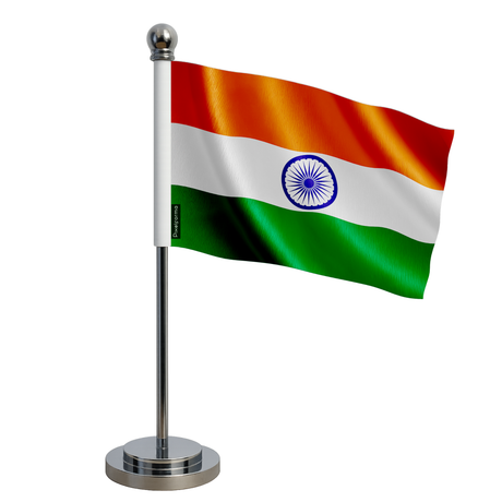 Drapeau bureau inde en polyester - pixelforma