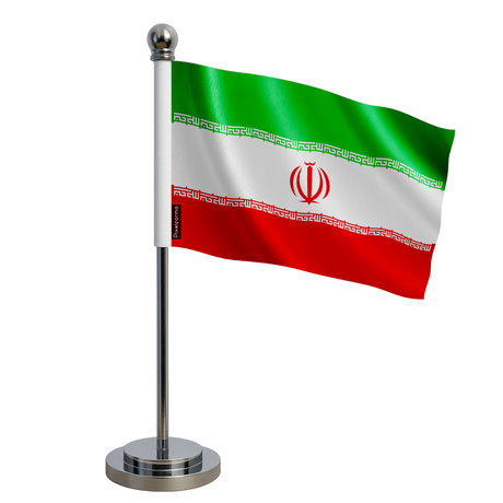 Drapeau bureau iran en polyester - pixelforma
