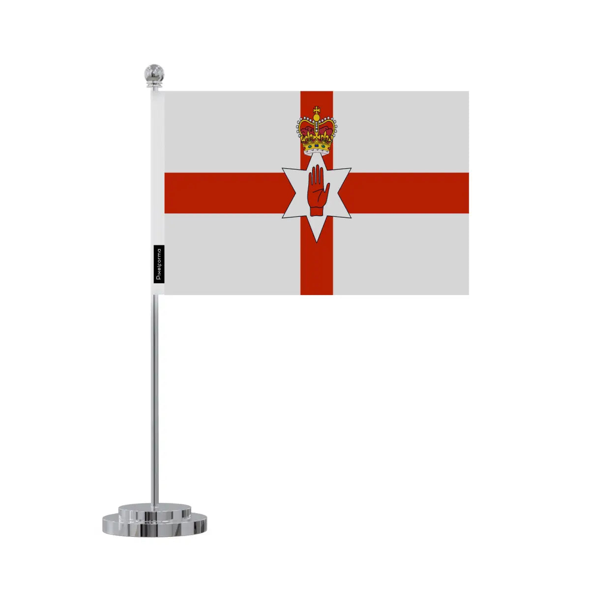 Drapeau bureau irlande du nord en polyester - pixelforma