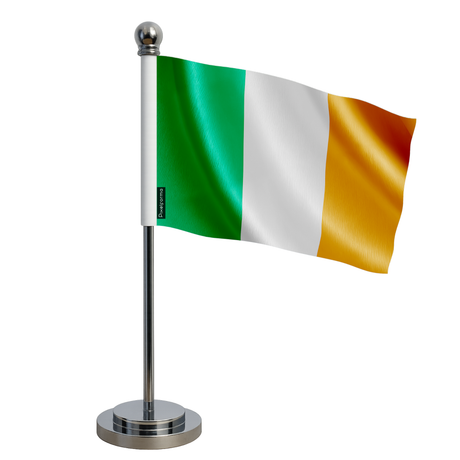 Drapeau bureau irlande en polyester - pixelforma