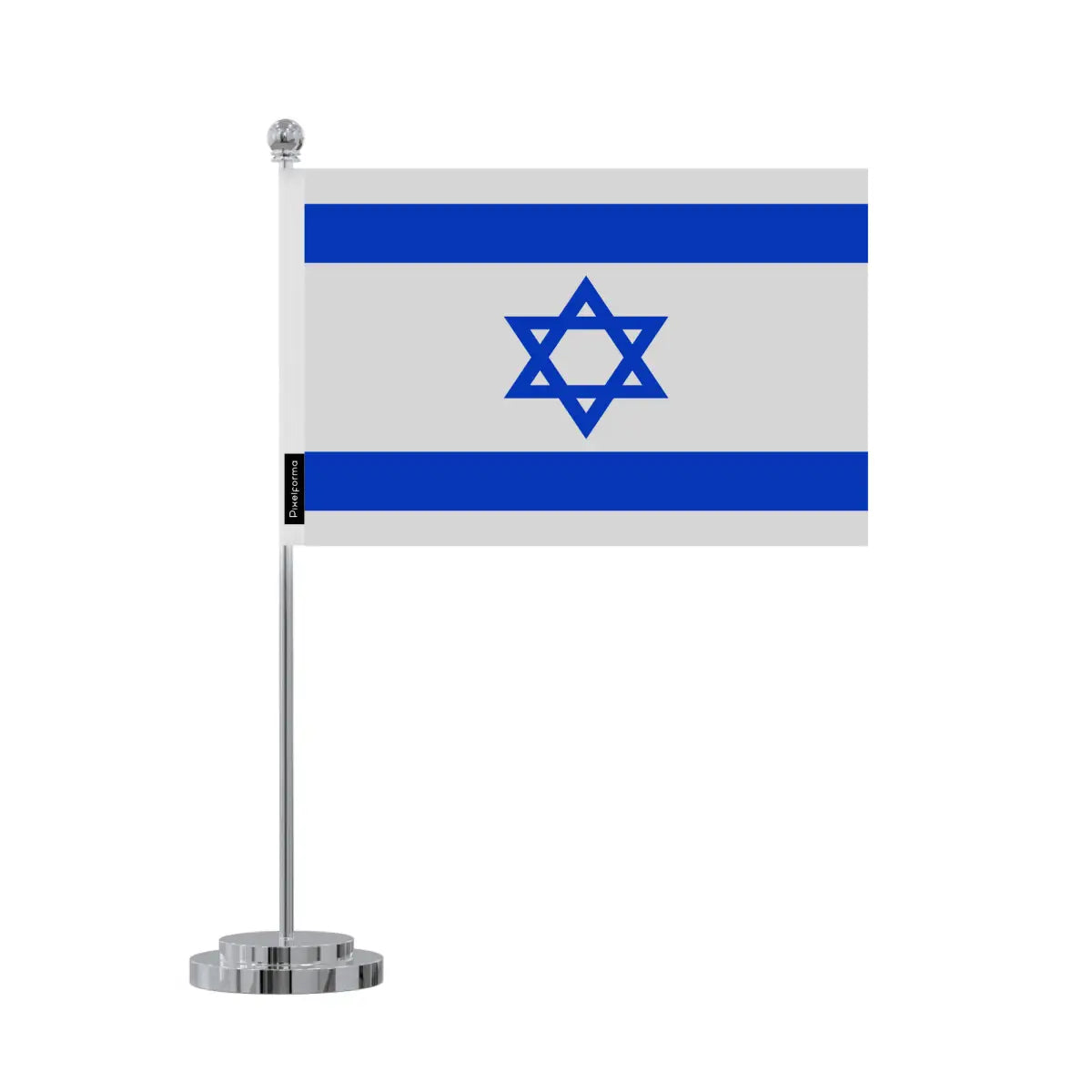 Drapeau bureau israël en polyester - pixelforma