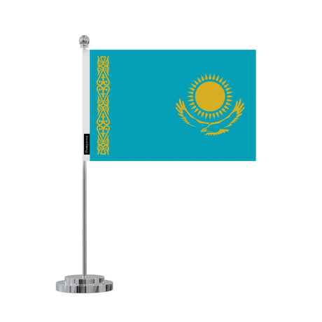 Drapeau bureau kazakhstan en polyester - pixelforma