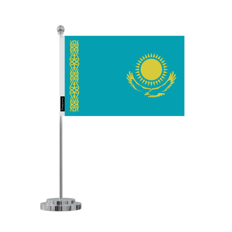 Drapeau bureau kazakhstan en polyester - pixelforma