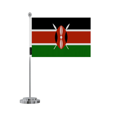 Drapeau bureau kenya en polyester - pixelforma