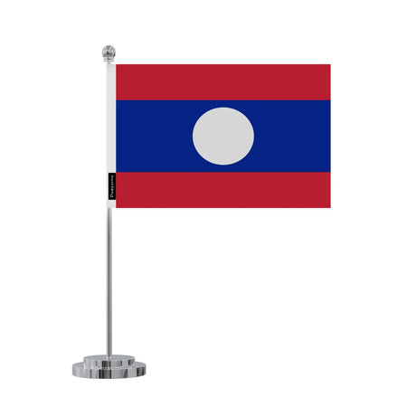 Drapeau bureau laos en polyester - pixelforma