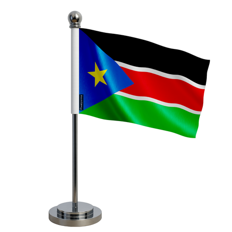 Drapeau bureau le soudan du sud en polyester - pixelforma