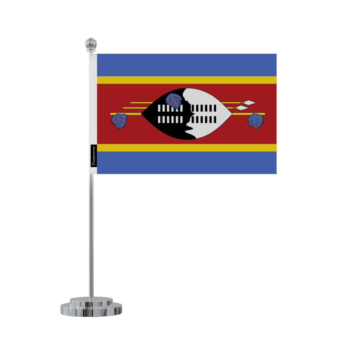 Drapeau bureau l’eswatini en polyester - pixelforma