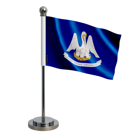 Drapeau bureau louisiane en polyester - pixelforma