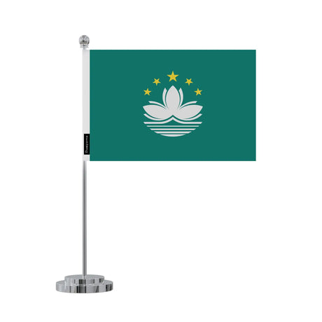 Drapeau bureau macao en polyester - pixelforma