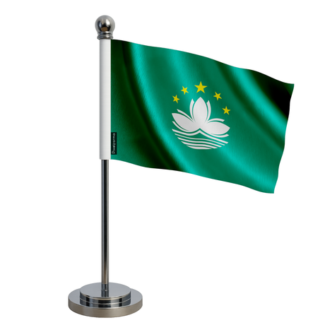 Drapeau bureau macao en polyester - pixelforma