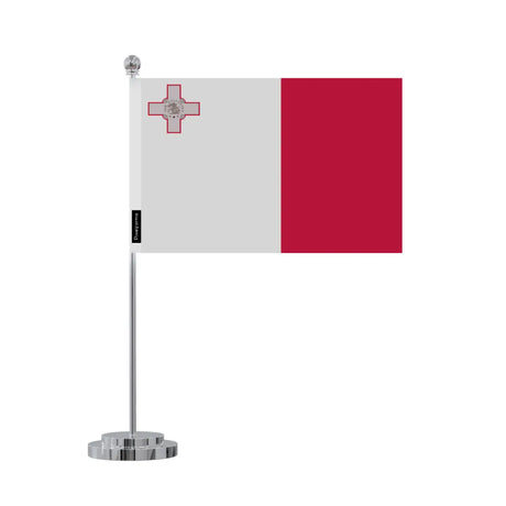 Drapeau bureau malte en polyester - pixelforma